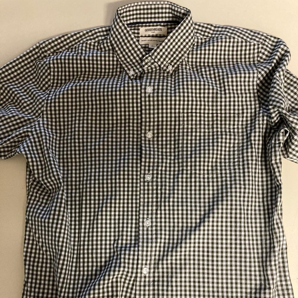 L goodthreads button down poplin long sleeve shirt